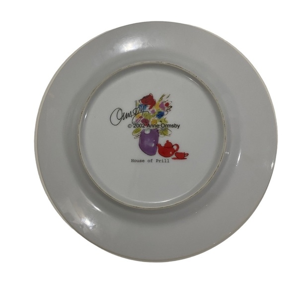 Vintage A. Ormsby House Of Prill 3 Replacement Painted Dessert Salad Plates 7.5” - Picture 5 of 7